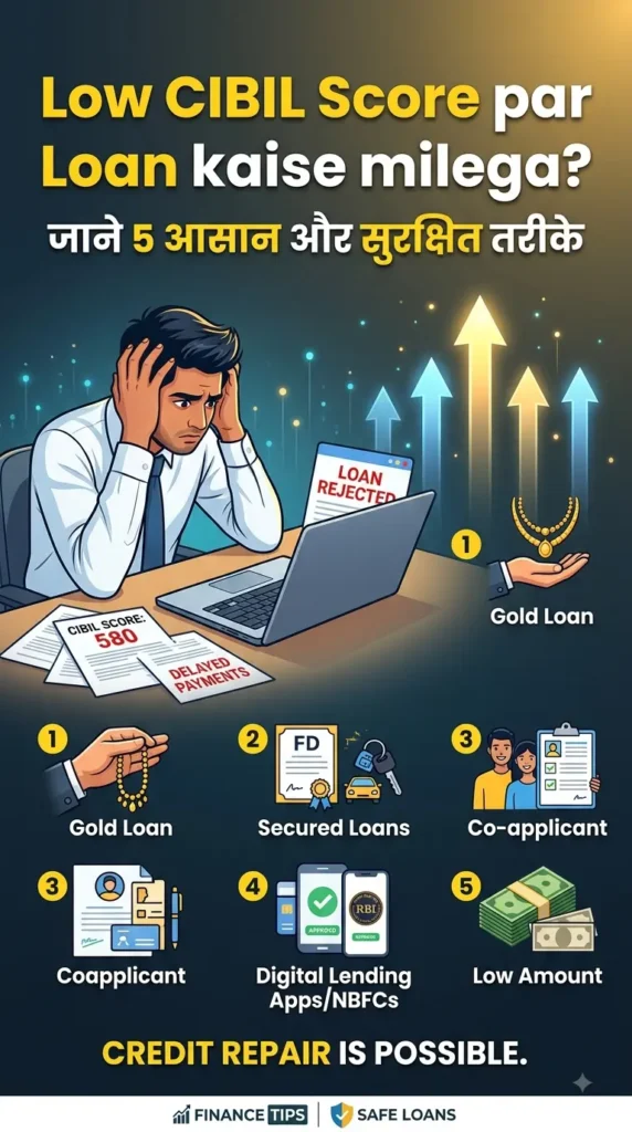 Low CIBIL Score par Loan
